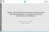 Thiago Pinheiro de Araújo Arndt von Staa SDiff: Uma ferramenta para comparação de documentos com base nas suas estruturas sintáticas.