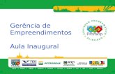 Gerência de Empreendimentos Aula Inaugural. MBA em Gerência de Empreendimentos Níveis de Investimentos da Petrobras no Brasil Valores domésticos (US$