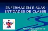 ENFERMAGEM E SUAS ENTIDADES DE CLASSE Profa. Leticia Lazarini de Abreu.