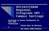 Universidade Regional Integrada URI – Campus Santiago Avaliação no Ensino Fundamental de nove anos Professoras : Elaine Dias de Oliveira e Ana Maria Balbé.