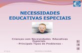 Crianças com Necessidades Educativas Especiais - Principais Tipos de Problemas - 07-06-20141 Informática e Sociedade.