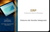 ERP Enterprise Source Planning Sistema de Gestão Integrado LEA Negociações Internacionais Informação, Documentação e Informática II.