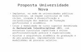 Implantar, na rede de universidades públicas brasileiras, um regime curricular de três ciclos, visando à diversificação e racionalização dos modelos de.