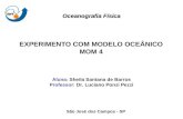 EXPERIMENTO COM MODELO OCEÂNICO MOM 4 Aluna: Sheila Santana de Barros Professor: Dr. Luciano Ponzi Pezzi São José dos Campos - SP Oceanografia Física.