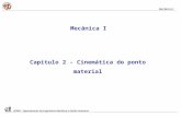 Capitulo 2 - Cinemática do ponto material Mecânica I DEMGi - Departamento de Engenharia Mecânica e Gestão Industrial Mecânica I.