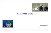 121 de Abril de 2006 – Carlos Lourenço Swarm bots Vida Artificial 21 de Abril de 2006.