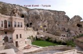 Yunak Evreli - Turquia. Nos séculos V e VI comunidades cristãs viviam nestes lugares, escavando cavernas.