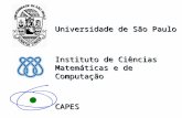 Universidade de São Paulo Instituto de Ciências Matemáticas e de Computação CAPES.