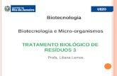 Biotecnologia Profa. Liliana Lemos TRATAMENTO BIOLÓGICO DE RESÍDUOS 3 Biotecnologia e Micro-organismos.