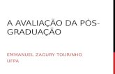 A AVALIAÇÃO DA PÓS-GRADUAÇÃO EMMANUEL ZAGURY TOURINHO UFPA.