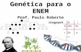 Genética para o ENEM Prof. Paulo Roberto .