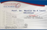 Prof. Dr. Murilo de A.Souza Oliveira Unidade 3 PLANEJAMENTO E CONTROLE DA PRODUÇÃO.