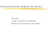 Processamento Digital de Sinais Alunos: João Guilherme Mortati Rodrigo Fernandes de Mello.