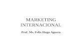 MARKETING INTERNACIONAL Prof. Ms. Felix Hugo Aguero.