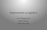 Repensando a Logística 14 C Subgrupo 2 Elisa Carrer Paulo Ricardo.