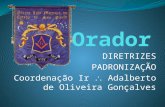 DIRETRIZES PADRONIZAÇÃO Coordenação Ir Adalberto de Oliveira Gonçalves.