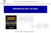 Velocidade de Fase e de Grupo Prof. Dr. Vitaly F. Rodríguez-Esquerre ENGC34 – ELETROMAGNETISMO APLICADO.