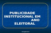 Www.pgof.com.br PUBLICIDADE INSTITUCIONAL EM ANO ELEITORAL.