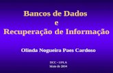 Bancos de Dados e Recuperação de Informação Olinda Nogueira Paes Cardoso DCC - UFLA Maio de 2004.