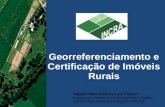 Georreferenciamento e Certificação de Imóveis Rurais Vagner Vasconcelos Luiz Franco Analista em Reforma e Desenvolvimento Agrário Coordenação Geral de.