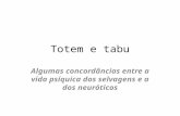 Totem e tabu Algumas concordâncias entre a vida psíquica dos selvagens e a dos neuróticos.