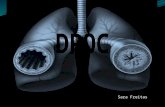 Sara Freitas. Definição de DPOC Doença prevenível e tratável com alguns efeitos extra- pulmonares significativos que podem contribuir para a gravidade.