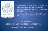Superando a invisibilidade: a importância da geração de dados sobre os povos rromá no Brasil Associação Internacional Maylê Sara Kalí Ciclo de Debates.