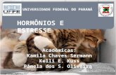 UNIVERSIDADE FEDERAL DO PARANÁ HORMÔNIOS E ESTRESSE Acadêmicas: Kamila Chaves Sermann Kelli E. Kuss Pâmela dos S. Oliveira.