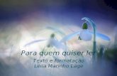 Para quem quiser ler Texto e formatação Leila Marinho Lage.