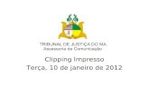 Clipping Impresso Terça, 10 de janeiro de 2012.