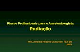 Riscos Profissionais para o Anestesiologista Radiação Prof. Antonio Roberto Carraretto, TSA-ES UFES.