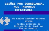 LESÕES POR SOBRECARGA, NOS MEMBROS INFERIORES Dr Carlos Alberto Machado ASSERH Núcleo Estadual do Ministério da Saúde no Rio de Janeiro.