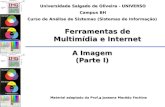 A Imagem (Parte I) Universidade Salgado de Oliveira - UNIVERSO Campus BH Curso de Análise de Sistemas (Sistemas de Informação) Ferramentas de Multimídia.