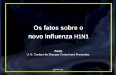 Jyg8001a.ppt1 Os fatos sobre o novo Influenza H1N1Fonte U. S. Centers for Disease Control and Prevention.
