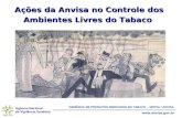 Agência Nacional de Vigilância Sanitária  Ações da Anvisa no Controle dos Ambientes Livres do Tabaco GERÊNCIA DE PRODUTOS DERIVADOS DO.