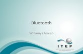Bluetooth Willamys Araújo 1. Introdução O Bluetooth é uma tecnologia que permite uma comunicação : – simples, – rápida, – segura e barata. Essa comunicação.