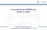 Marca do evento Omer Pohlmann Filho Coordenador Geral da RBMLQ-I - Cored Investimento RBMLQ-I Extra Limite.