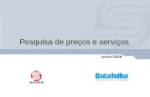 Pesquisa de preços e serviços Junho/2006. 2Objetivo Identificar os preços de diversos serviços praticados pelas empresas associadas ao SESCON-SP.