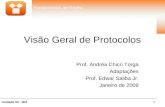1Unidade 02 - 003 Fundamentos de Redes Visão Geral de Protocolos Prof. Andréa Chicri Torga Adaptações Prof. Edwar Saliba Jr. Janeiro de 2009.