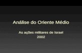 Análise do Oriente Médio As ações militares de Israel 2002.