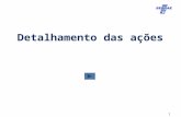 Detalhamento das ações 1. Projeto: Polo Gastronômico Praia dos Cavaleiros – Macaé/RJ Ação: Promover o associativismo Comitê: Renato Nicoli / Renato Martins.