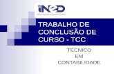 TRABALHO DE CONCLUSÃO DE CURSO - TCC TÉCNICO EM CONTABILIDADE.