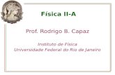 Física II-A Prof. Rodrigo B. Capaz Instituto de Física Universidade Federal do Rio de Janeiro.