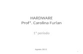 HARDWARE Profª. Carolina Furlan 1º período 1 Agosto 2013.