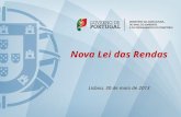 1 Nova Lei das Rendas Lisboa, 30 de maio de 2013.