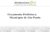 Orçamento Prefeitura Município de São Paulo. (em milhões)