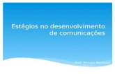 Estágios no desenvolvimento de comunicações Prof. Renato Menezes.