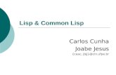Lisp & Common Lisp Carlos Cunha Joabe Jesus {ceac, jbjj}@cin.ufpe.br.