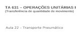 Aula 22 – Transporte Pneumático TA 631 – OPERAÇÕES UNITÁRIAS I (Transferência de quantidade de movimento)