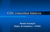 GIS: conceitos básicos Renato Assunção Depto. de Estatística - UFMG.